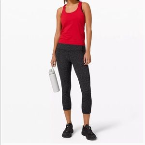 Lululemon leopard pace rival crop legging